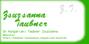 zsuzsanna taubner business card